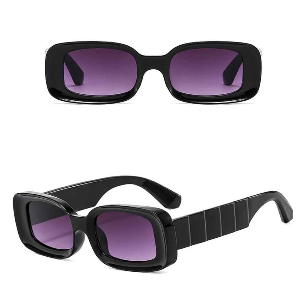 Men Women Clear Blue UV400 Eyewear Shades Sun Glasses Small Rectangle Sunglasses