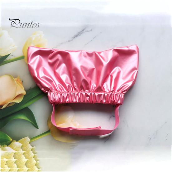 Waterproof Pet Shower Hat with Fastener Tape Adjustable Headgear Anti-Ear Water Hood Pet Hat for Cat Bathing