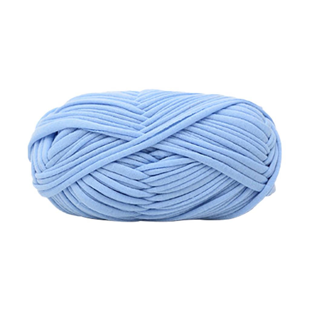 Home DIY crochet thread of Cotton Wool Hand Woven Basket Thick Knitted Blanket