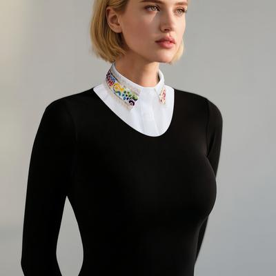 1 Piece of Original Colorful Fake Collar with Sequin Embroidery, a Versatile and Fashionable Fake Collar. It Serves As a Fake Sh