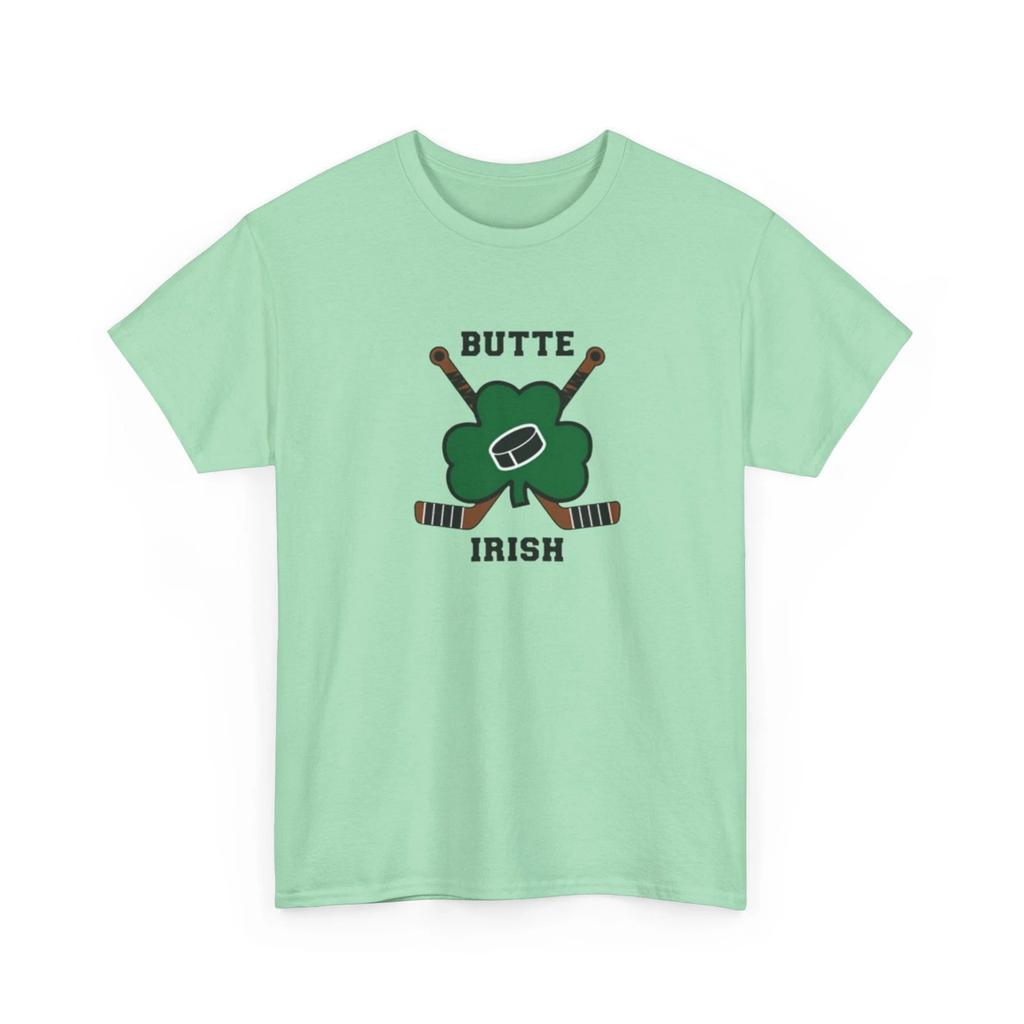 Несуществующая хоккейная команда Butte Irish Печатная футболка Винтажный спортивный коллекционный предмет