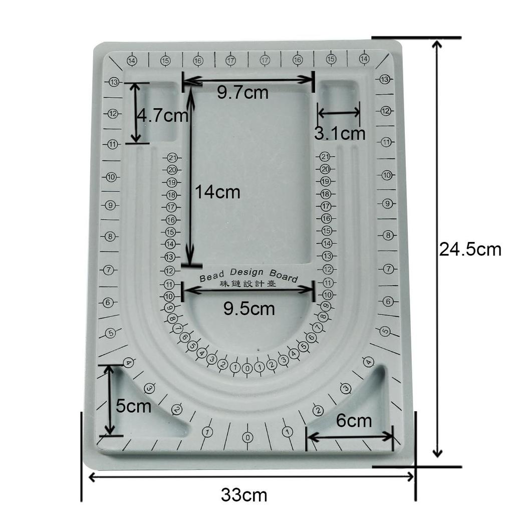 Серая флокированная доска для бисера, профессиональный органайзер для ювелирных изделий, лоток для дизайна, ремесленная лопата для изготовления ювелирных изделий, измерительные инструменты, принадлежности