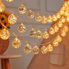 20/40/60 LED Mirror Disco Ball String Light Christmas Party Globe Ball Fairy Light Disco Ball Party Holiday Garland Light