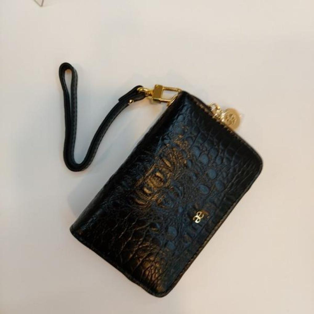 ELEGANCE handbag #Women's cowhide card wallet with contrasting pattern #BPSW01JA