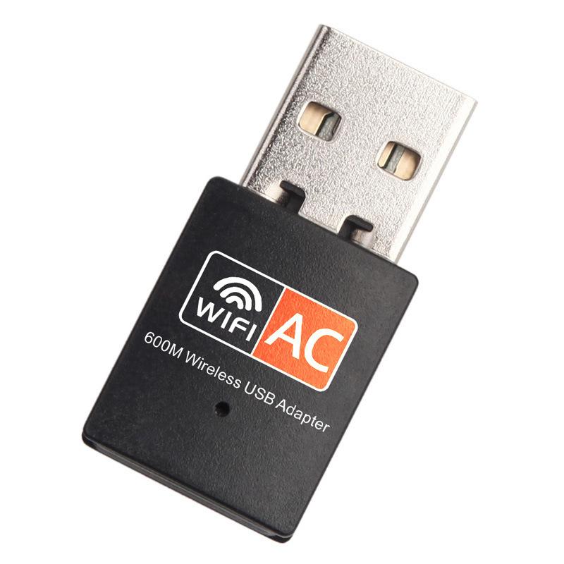 Мини беспроводная сетевая карта USB WiFi адаптер 600 Мбит/с AC двухдиапазонный 2,4 ГГц / 5 ГГц USB WiFi приемник