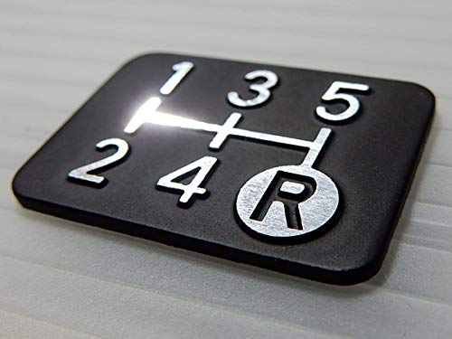 Tuningfan SPP-K501 Diamond Cut Shift Pattern Plate for 5 MT Cars