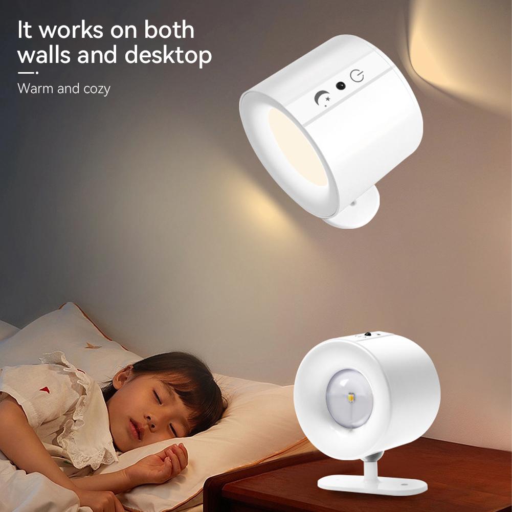 Светодиодный настенный светильник, перезаряжаемый, сенсорный, с двойной головкой, вращающийся на 360°, беспроводной пульт дистанционного управления, светодиодный прожектор для освещения спальни