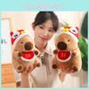 Adorable Christmas Capybara Plush Toy With Soft Short Plush Filling For Kids Gifts
