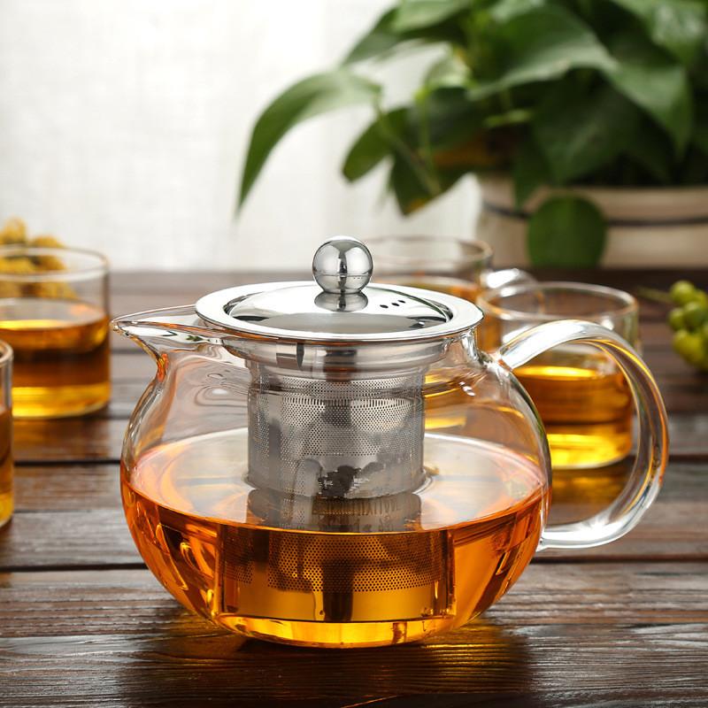 304 Stainless Steel Tea Infuser High Quality Tea Strainer with Cover Teapot Fine Mesh Coffee Filter Tea Accessory