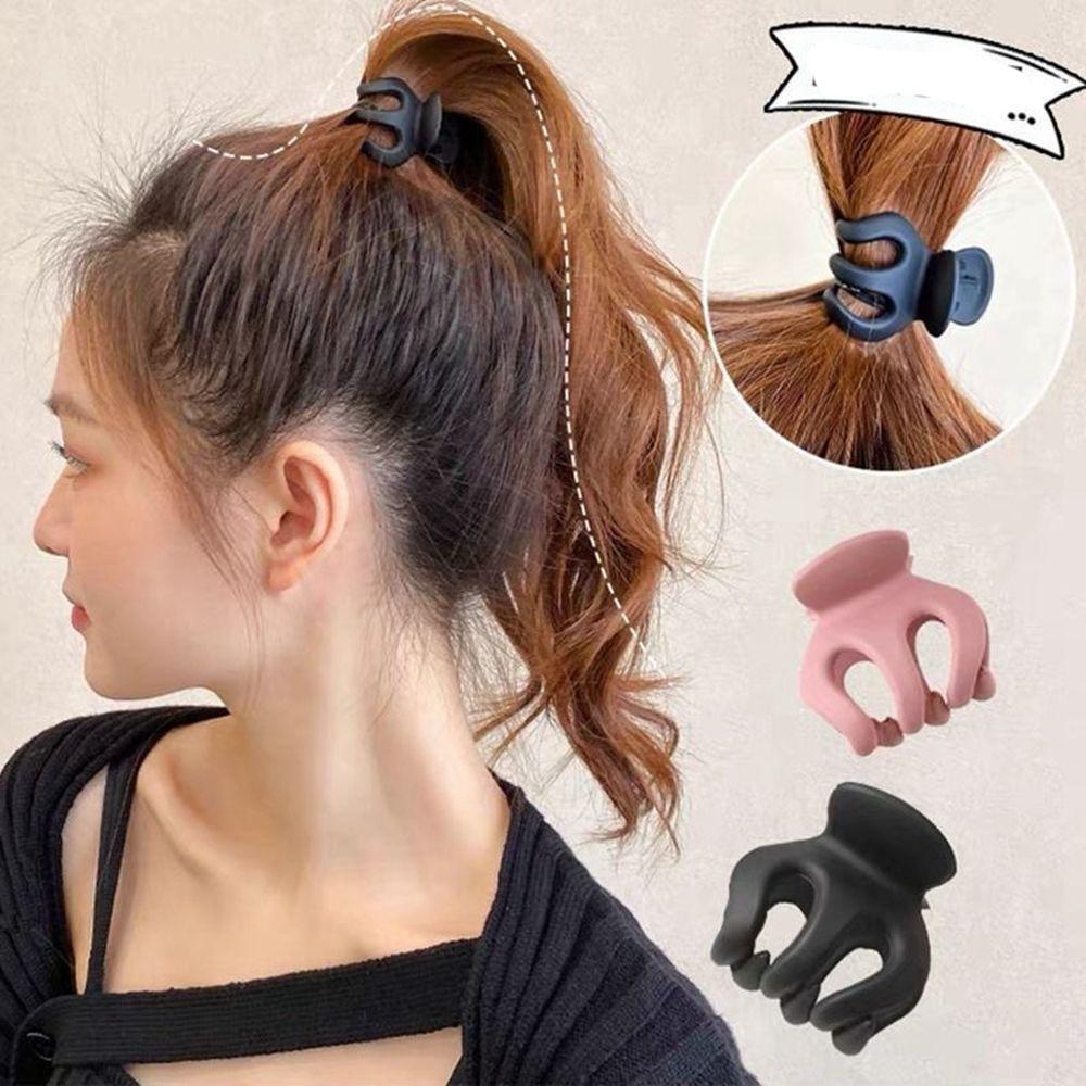 MIni Hairpin Black Girls Hairpin High Ponytail Fixed Clip Small Hair Claw Korean Style Hair Clip