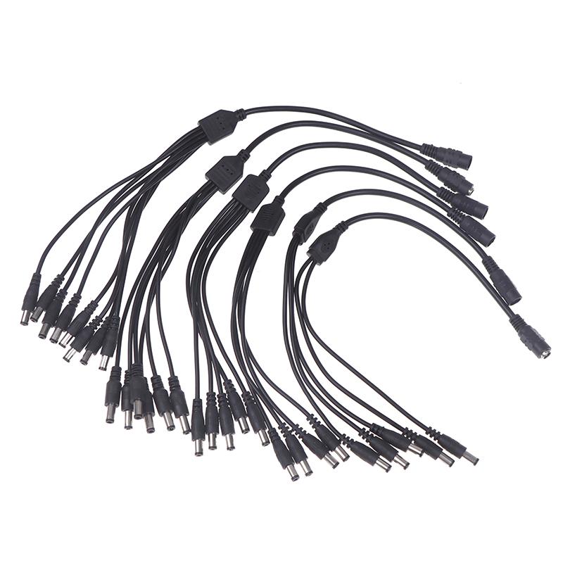 1 шт. Камера видеонаблюдения 1 разъем питания постоянного тока (мама) на 2/3/4/5/6/8 штекеров (папа) Кабель-адаптер питания Разветвитель Кабель для светодиодной ленты