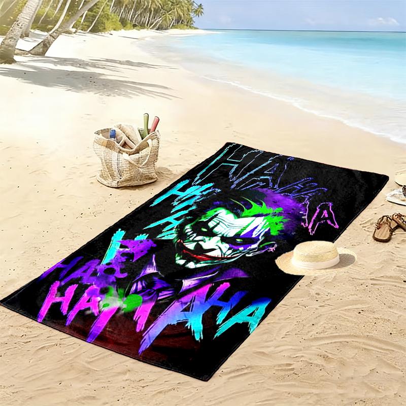 1pc JOKER Beach Towel Ideal Birthday Gift For Family, A Vibrant Beach Towel Suitable for Outdoor Activities