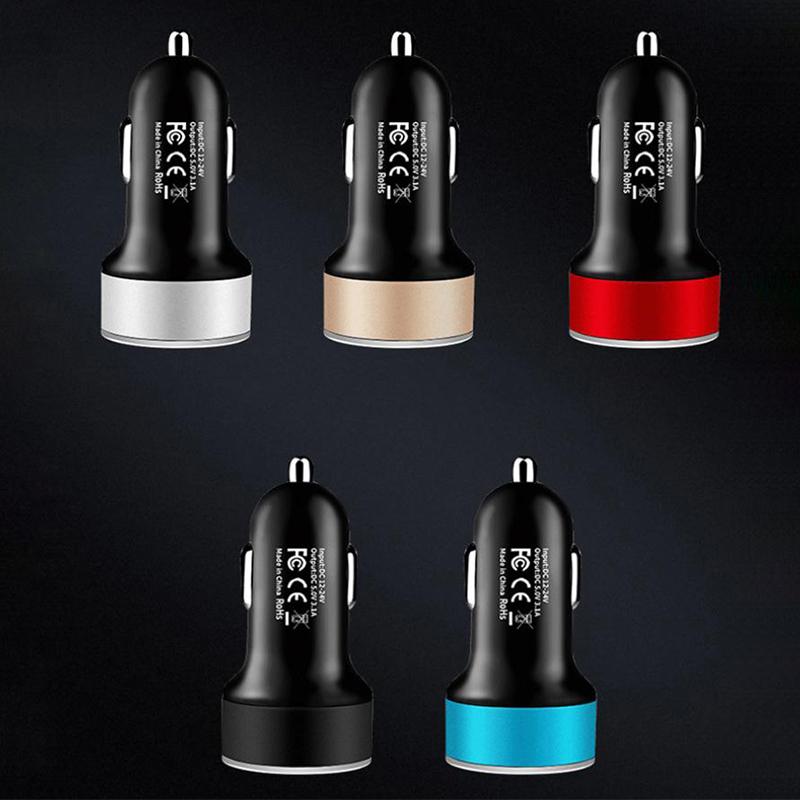 36W Car Charger Dual USB QC 3.0 Adapter Cigarette Lighter Charging for Phone QC3.0 Mini PD USB Type-C Car Adapter Socket