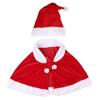 Gold Velvet Christmas Cloak for Adults and Kids - Perfect for Holiday Decorations