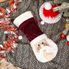 Рождественский Санта Чехол на винную бутылку Мягкий плюшевый Топпер для винной бутылки Милый