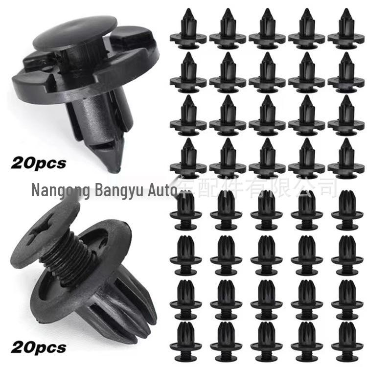 120-Piece Snap Fastener Kit - 6 Types for Honda Civic, Accord, CR-V Bumper Clips