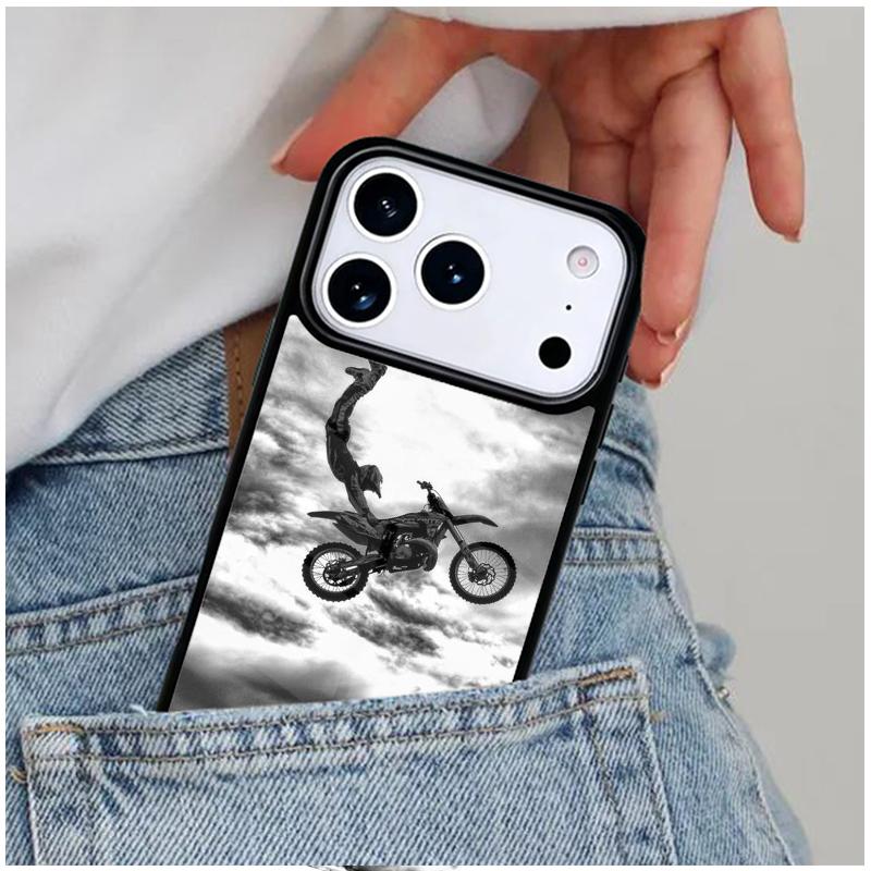 Moto Bike Motocross Phone Case for iPhone 17ProMax 12 13 14 15 16e 17 Pro Max Plus Air Cover