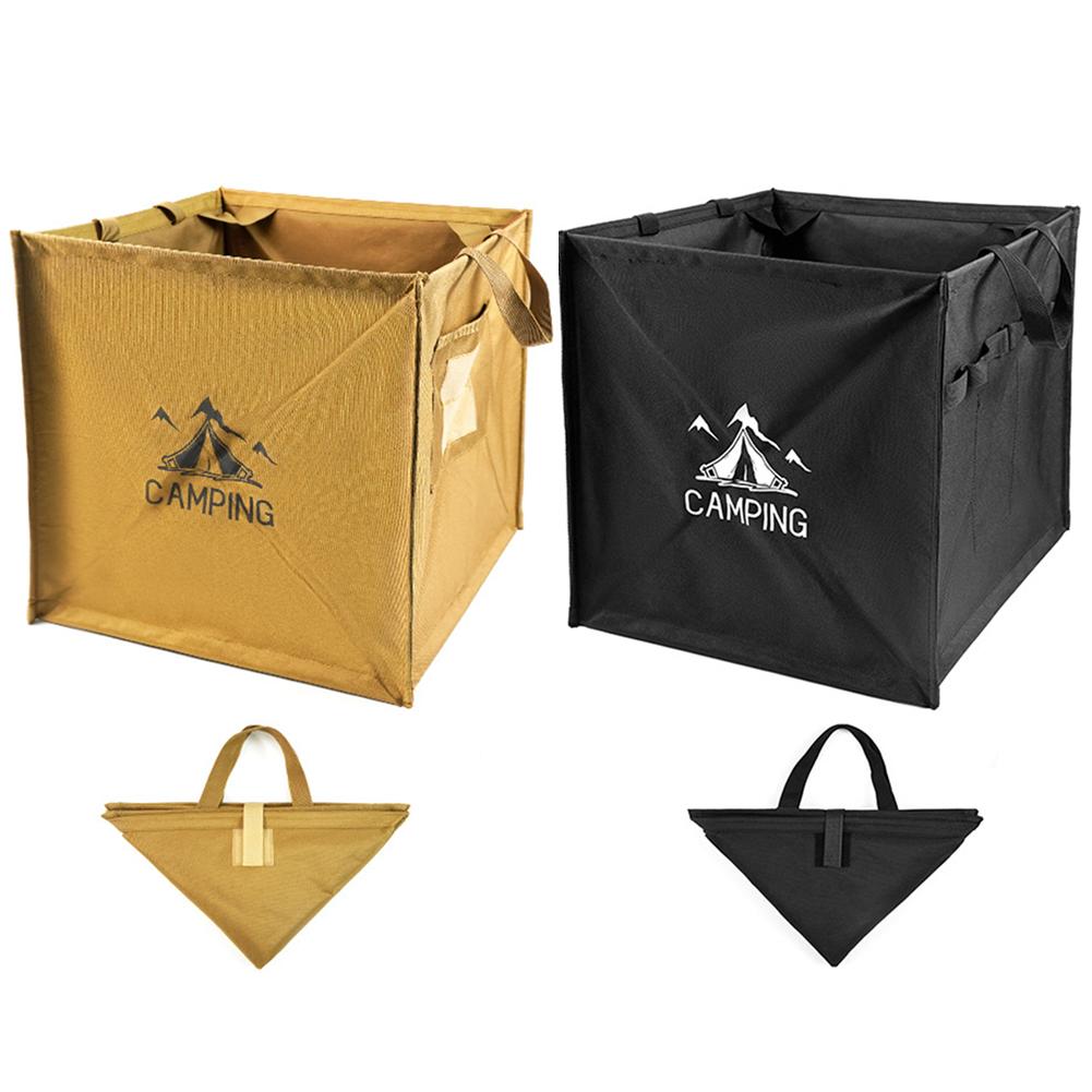 60 л складная корзина для грязной одежды портативный садовый мешок для мусора многоразовый мусорный бак для кемпинга с ручкой для барбекю, пикника, пешего туризма