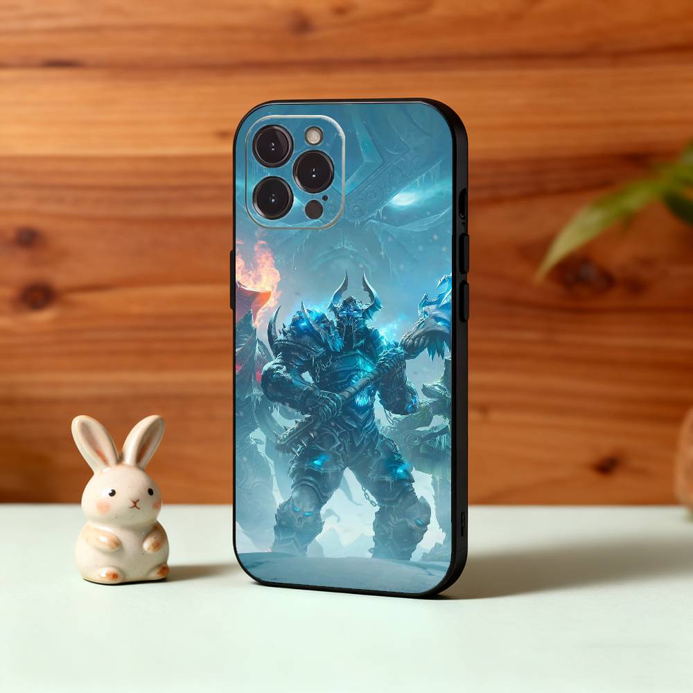 G-Game T-Мир W-Warcraft Чехол для телефона Для iPhone17 16 15 14 13 12 11 Pro Max Plus, 5G Мягкий Черный Чехол
