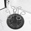 Cup Drying Holder Bottle Rack with Drain Tray Sturdy Teacup Tree Stand Glass Tumbler