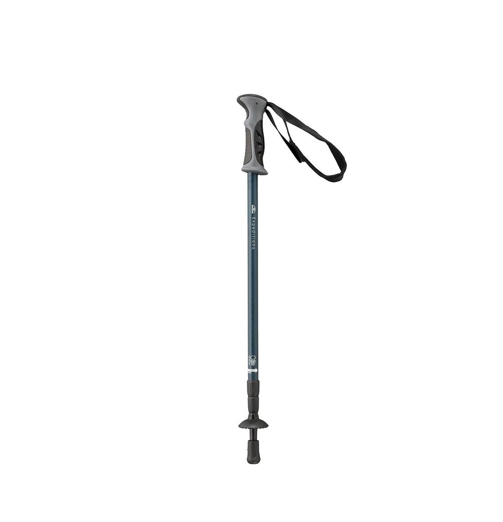BUNDOK Trekking Pole System 3, Navy, I-Type, BD-463NV, Aluminum, Telescoping, Single Pole, with Snow Basket