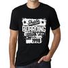 Men’s Vintage Tee Shirt Graphic T Shirt Urban Skate Since 1998 Deep Black