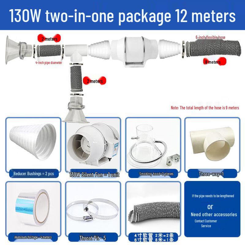 YunDuo 130W Dual-Port Silent Solder Smoke Absorber