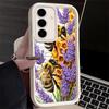 Phone Case for Samsung Galaxy S26 S25 Ultra S24 FE Bee Keeping Honey Cute Shell S23 Plus S22 + S21 S20 5G Soft Silicone Funda