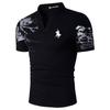 Men's Slim Fit Business Printing Fashion T-shirt,Men's Slim Fitting Quick Drying Business Printed Shirt.