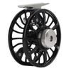 Черная 5 6 Катушка для нахлыста из алюминиевого сплава с кнопкой сброса Катушка для нахлыстовой рыбалки с большой шпулей для пресной и соленой воды