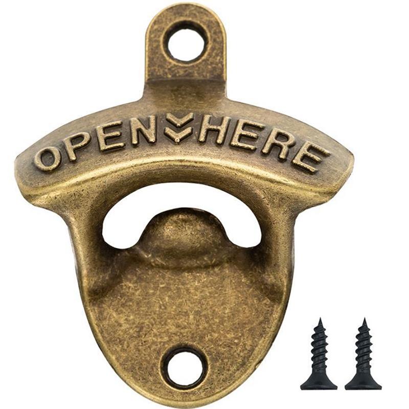 Винтажный настенный инструмент для открывания бутылок вина, пива, брелок для ключей, бар, питьевая кухня