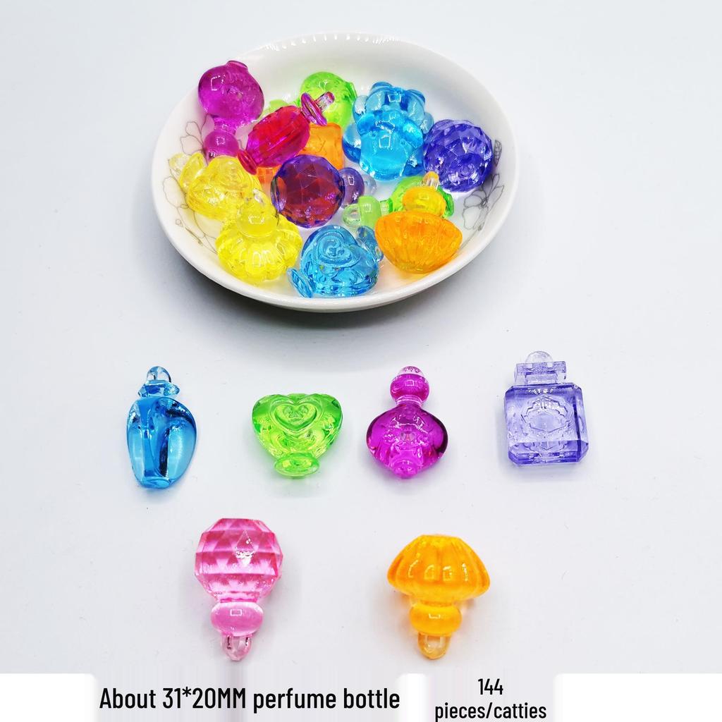 Colorful Mini Acrylic Milk Bottle Cartoon Ornaments - Cute Handmade DIY Decorative Accessories