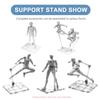 Action Figure Stand for HG 144,Display Holder Base,Doll Model Support Stand Compatible with 6" HG RG SD SHF Gundam 1/44 Toy