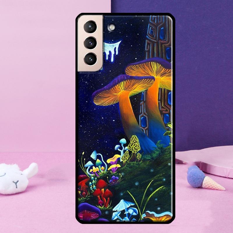 Психоделические грибы и цветы Чехол для телефона для Samsung Galaxy S25 Ultra S24 Ultra S9 S10 S20 S21 S22 Plus S23 S24 FE