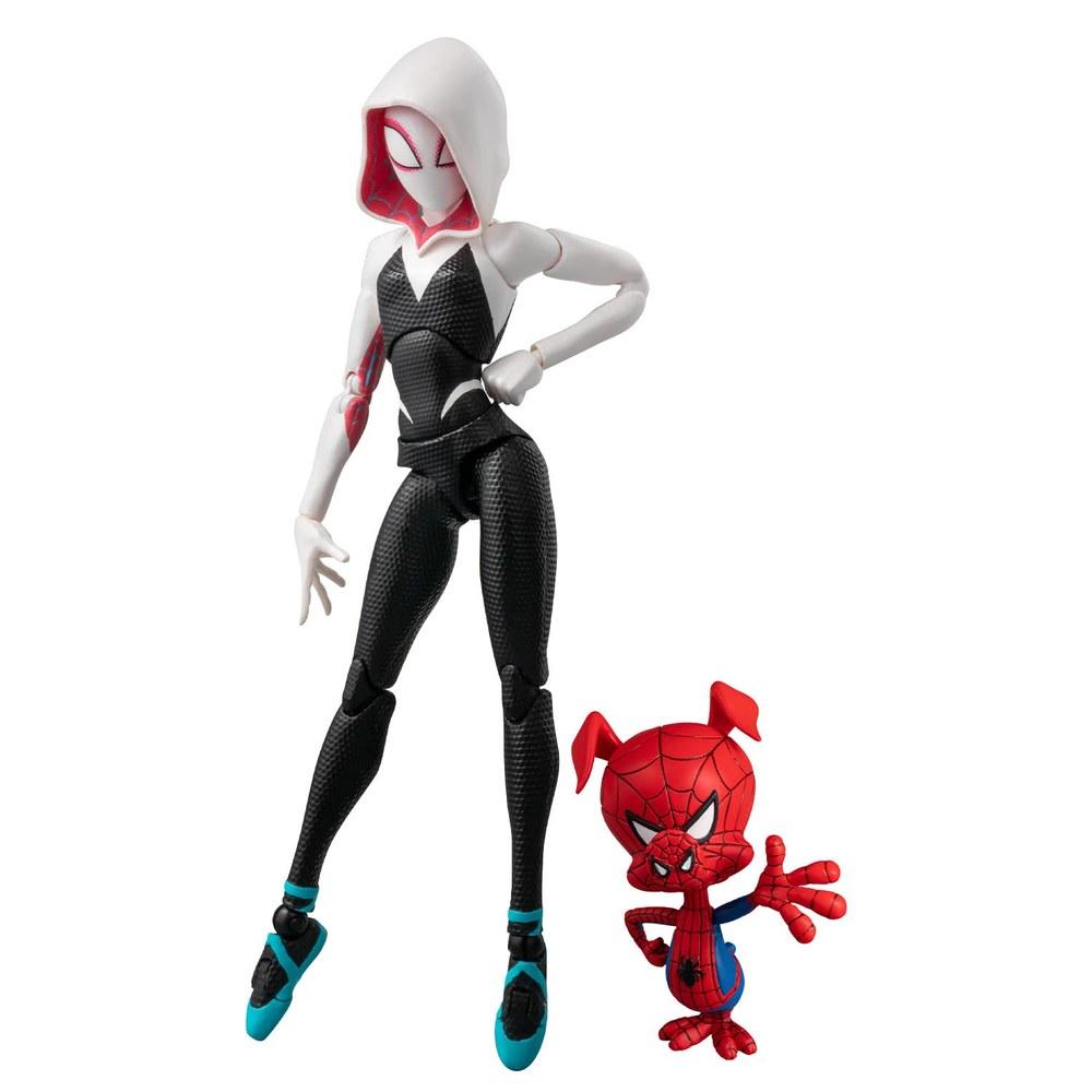 Sentinel Spider-Man Into the Spider-Verse SV Action Spider-Gwen and Spider-Ham Complete Figure ABS PVC Painted