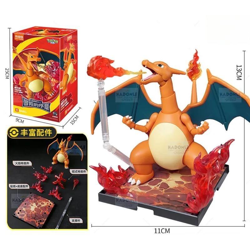 BLOKEES Original POKEMON Ceruledge Charizard Snorlax Scyther Lucario Greninja Meowscarada Building Blocks Action Figure Toy Gift