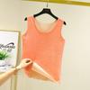 Thermal Vest for Women Sleeveless Sexy Winter Inner Wear Crew Neck Warm Underwear Female Undershirt Seamless Solid Body Top Slim