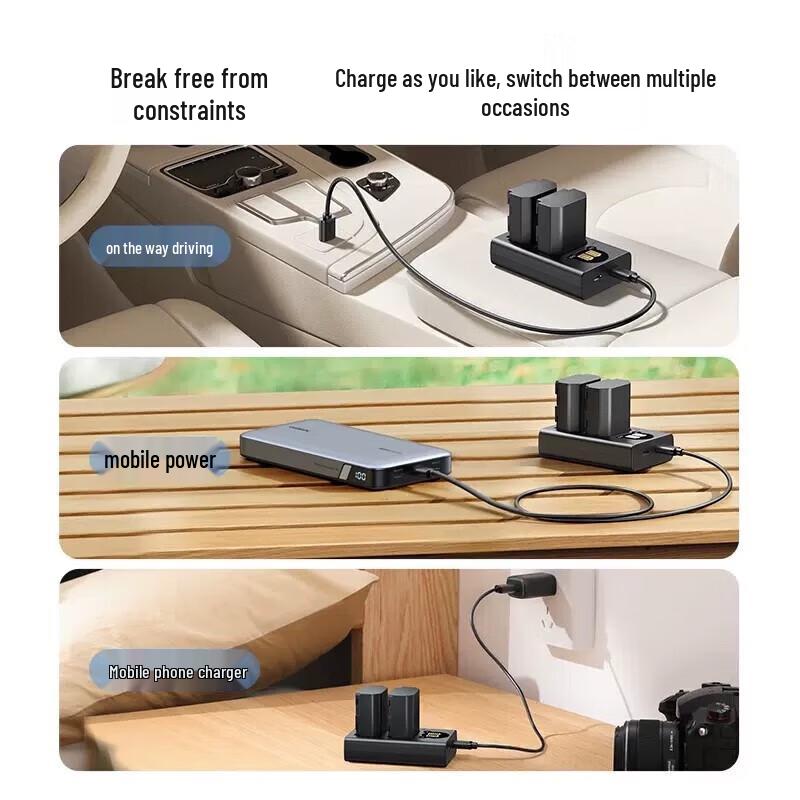 Ugreen NP-FZ100 Camera Battery Charger for Sony Alpha CN plug (adapter included)