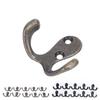 10 шт. крючков для одежды, маленькие, с двойным зубцом, устойчивые к ржавчине, прочные, удобные, настенные, для Coa