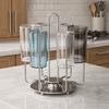 Upside-Down Cup Drying Rack Large Capacity Glass Cup Storage Rack Rotating Cup Holder  Kitchen