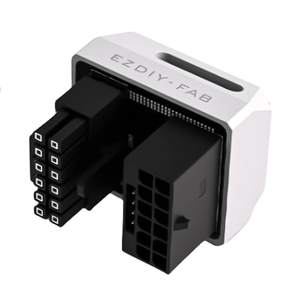 12VHPWR 180 Degree Angled Adapter 600W GPU Male To Female Connector 12V HPWR Adapter for 12+4pin RTX 3090Ti 4070Ti 4080 4090