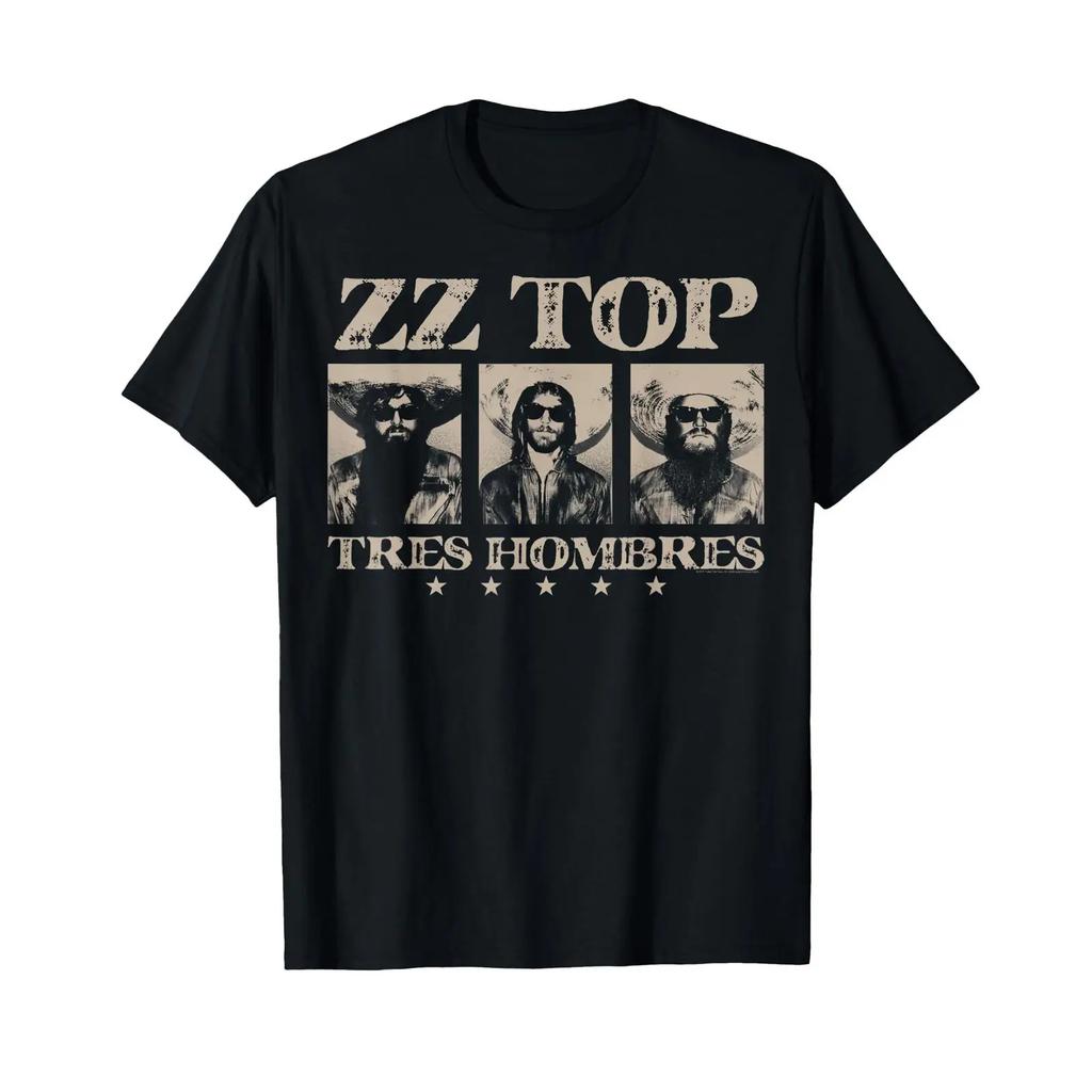 Zz Top Tres Hombres T Shirt Vintage Graphic Casual Comfortable Stylish Fashion Stretched Slightly Homme Unisex Soft