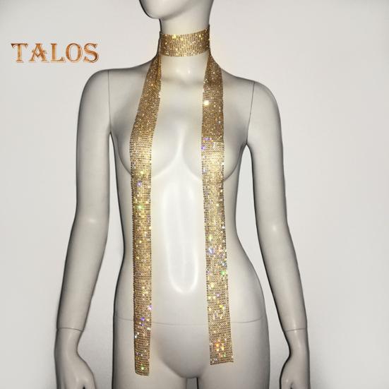 Женский длинный шарф с блестками, удобный длинный шарф, украшенный пайетками, декоративный шарф для повседневной носки и вечеринок