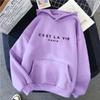 2023 New Streetwear Hoodie Solid Color Letter Print Women's Sweatshirt Autumn and Winter Long-sleeved Harajuku Pullover Hoodie