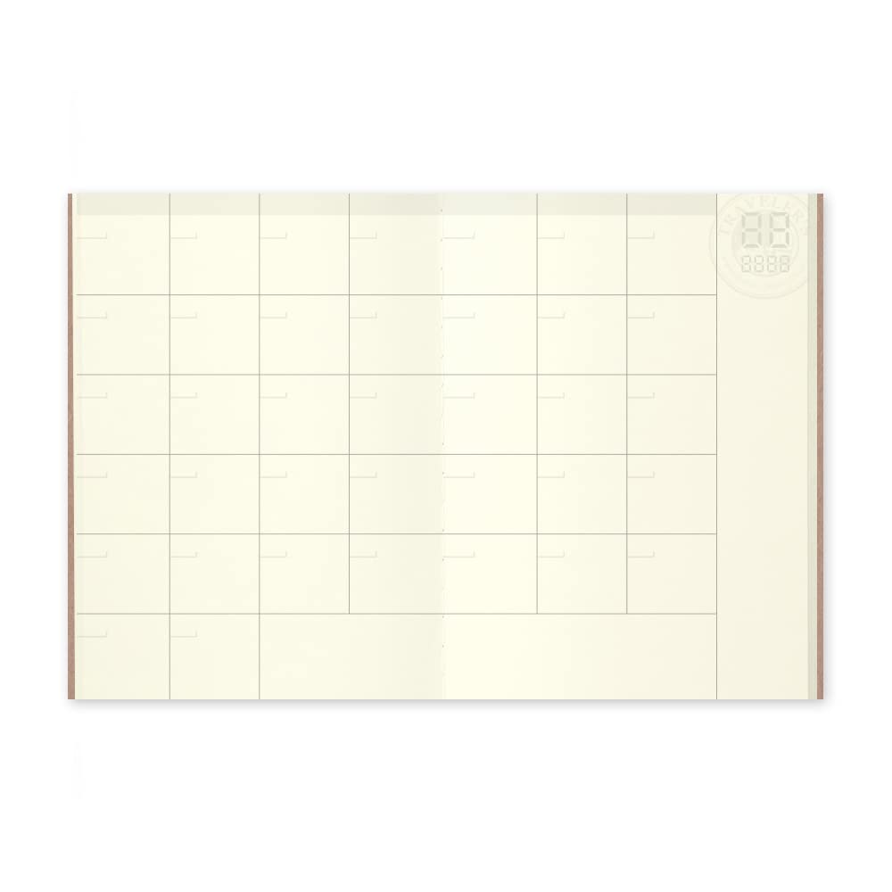 Traveler’s Notebook Monthly Passport-Size Refills, 14326006, 2 Refills