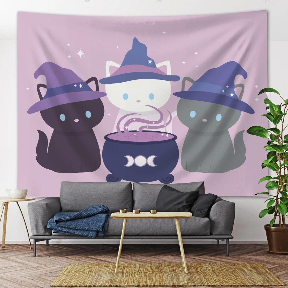 Творческий мультяшный узор, модный домашний гобелен для украшения гостиной, спальни, гобелен