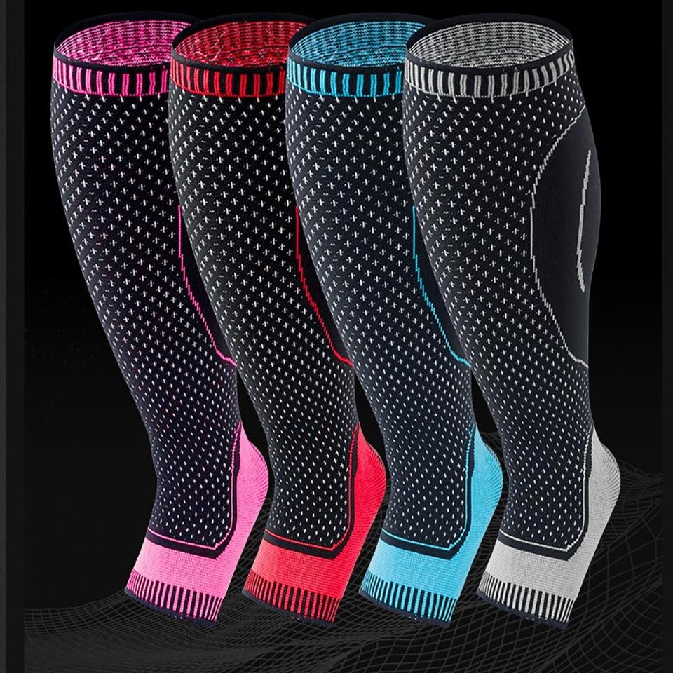 1 Pcs Sports Leg Pad Compression Sleeves Calf Leg Shin Splints Breathable Running Cycling Protection Leg Warmers
