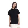 Серия групповых покупок Li Ning Однотонная Мягкая Удобная Дышащая Универсальная Повседневная Футболка-поло с коротким рукавом Женские футболки-поло Черный APLU770-1