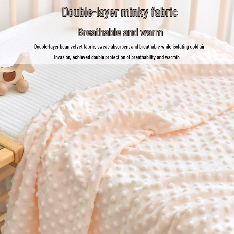 GPPNKC Minky Dot Baby Comfort Blanket