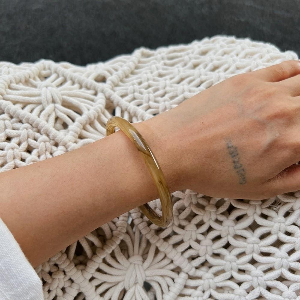 4 Styles Thin Bangle Round Shape Stacking Bangle Fashion Bangle Bracelet Women